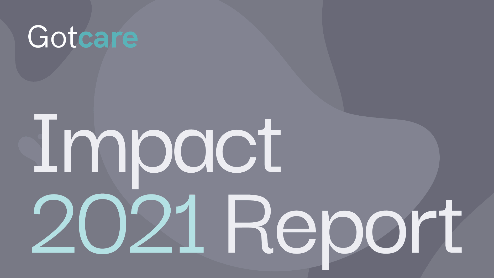 Cover of the 2021 Gotcare impact report