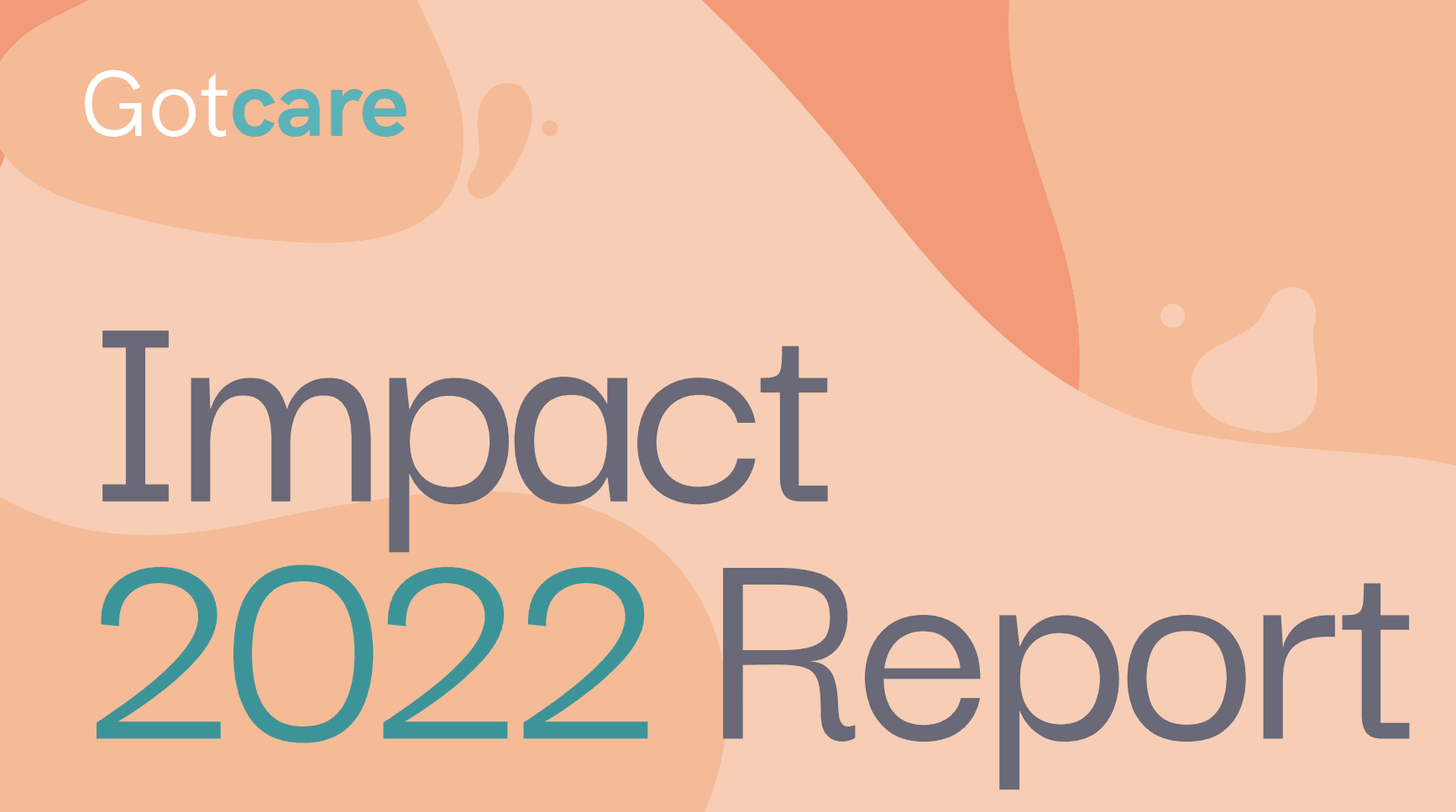 Cover of the 2022 Gotcare impact report